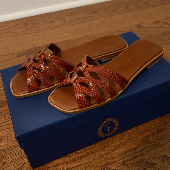 Sarah Flint Sandals 37 US 7 - Picture 1 of 10